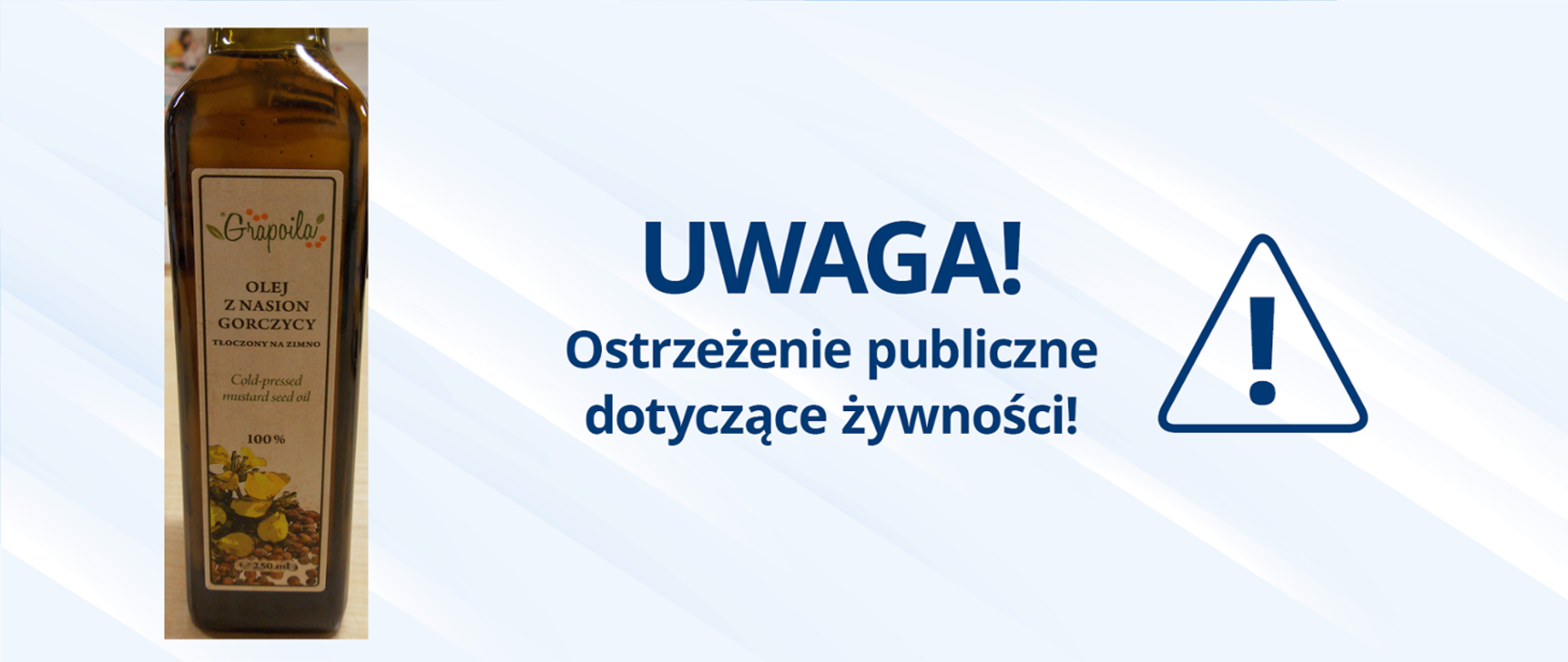 Ostrzeżenie publiczne dotyczące żywności