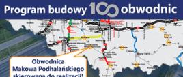 Obwodnica Makowa Podhalańskiego zostanie zrealizowana w ramach Programu budowy 100 obwodnic - infografika