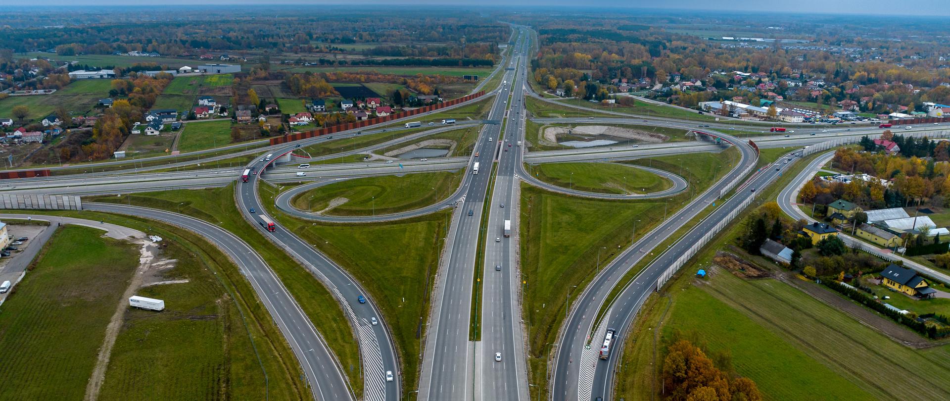 S17 węzeł Lubelska, skrzyżowanie z A2 i S2