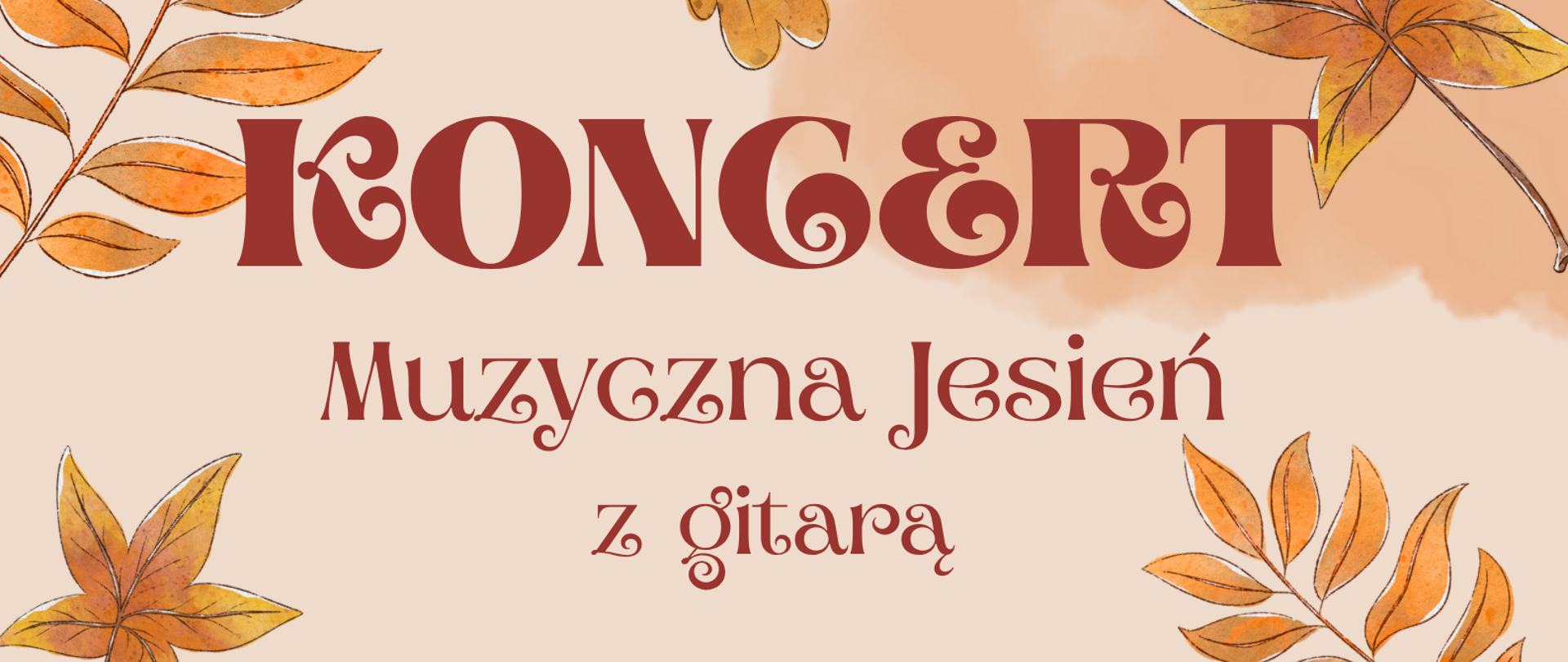 Plakat w jesiennych kolorach