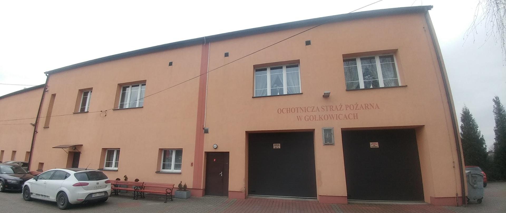 Zdjęcie prezentuje budynek jednostki OSP Gołkowice