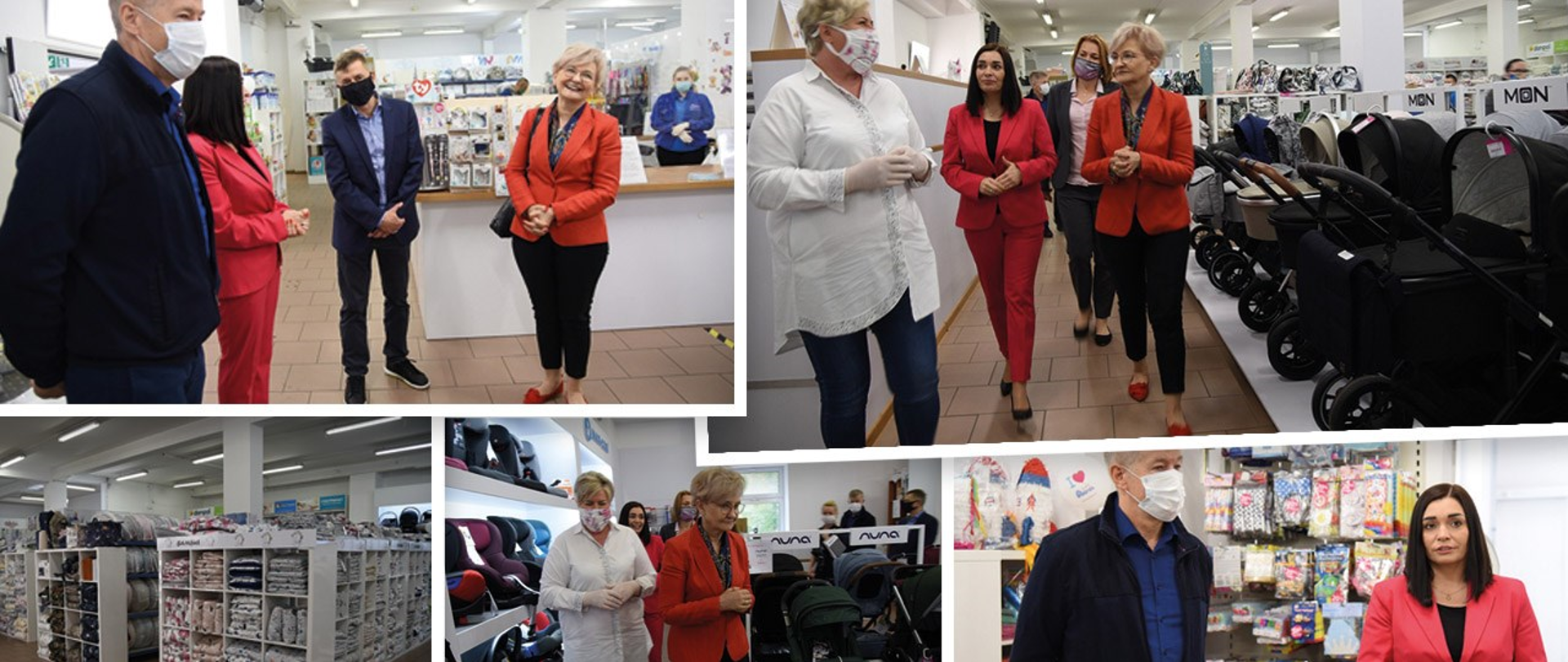 Kolaż zdjęć z wiceminister Iwoną Michałek 