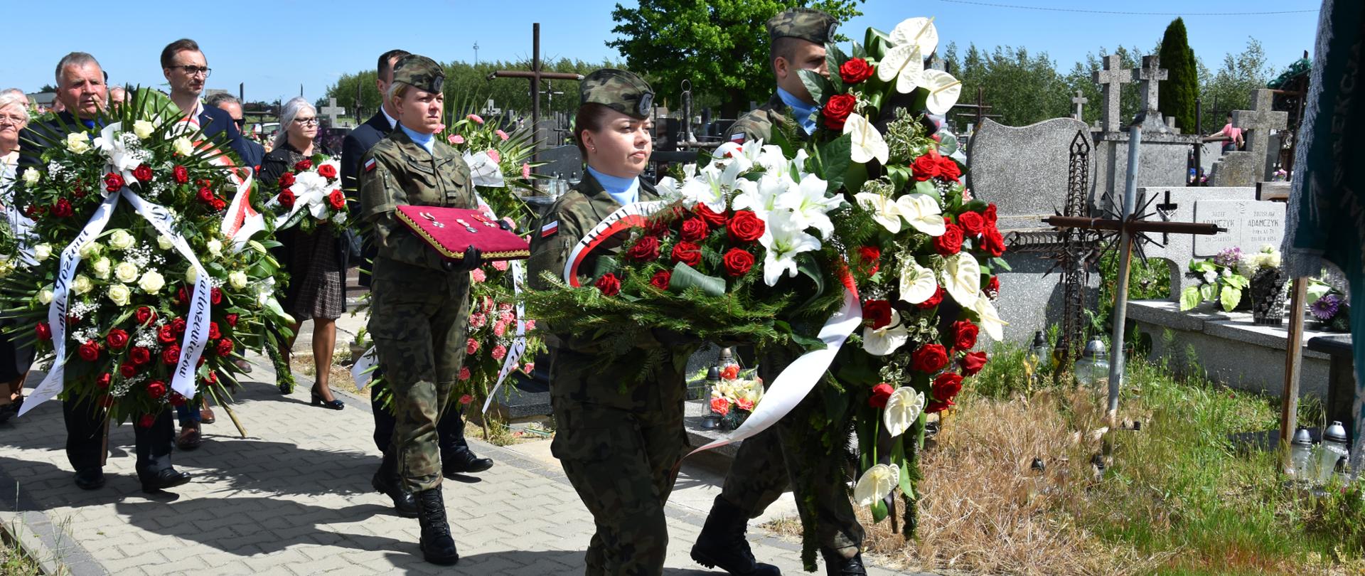 Ostanie pożegnanie żołnierza i partyzanta śp. kpt. Józefa Łyżwy w dniu 6 czerwca 2020 r.