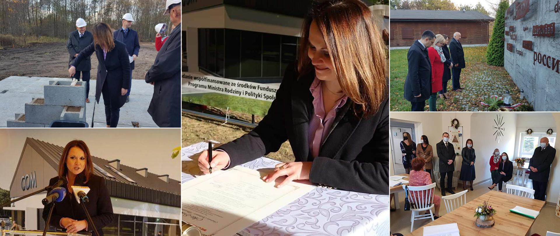 Wmurowanie kamienia węgielnego i aktu erekcyjnego pod budowę Centrum Opiekuńczo – Mieszkalnego w Kochanówce