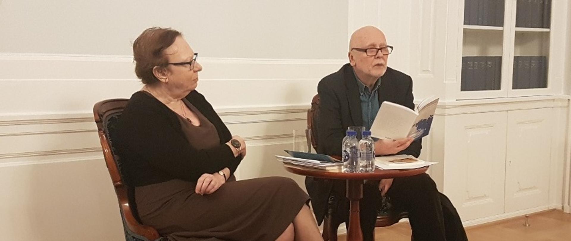 Adam Zagajewski at the meeting with Polish diaspora