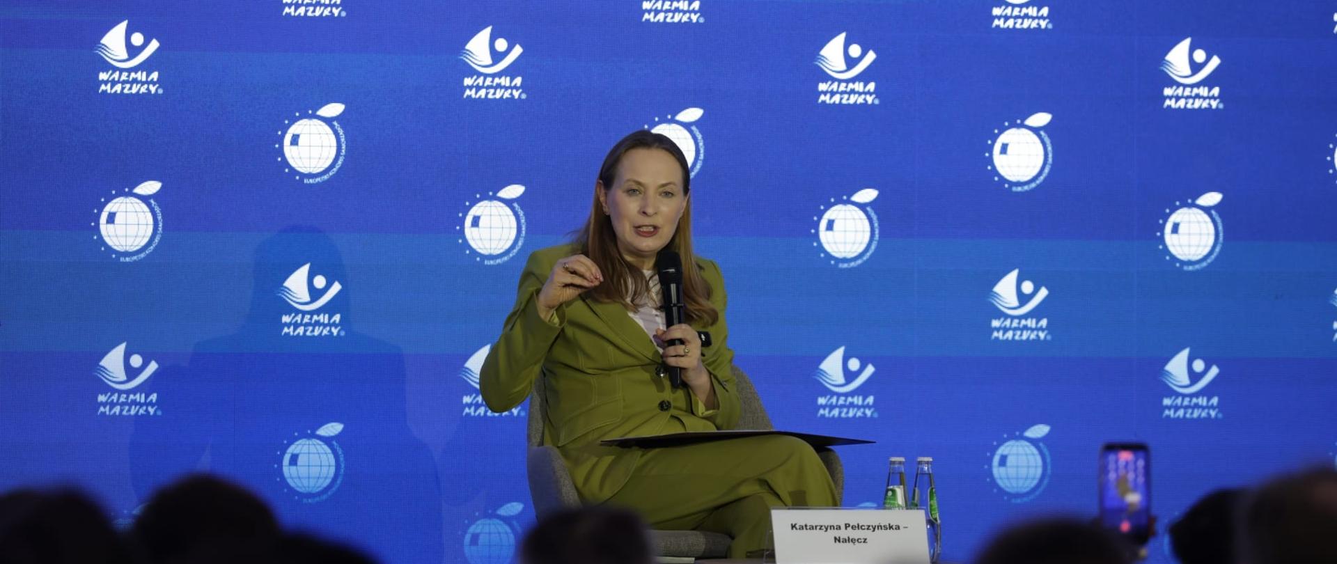 Na zdjęciu minister Katarzyna Pełczyńska-Nałęcz podczas konferencji