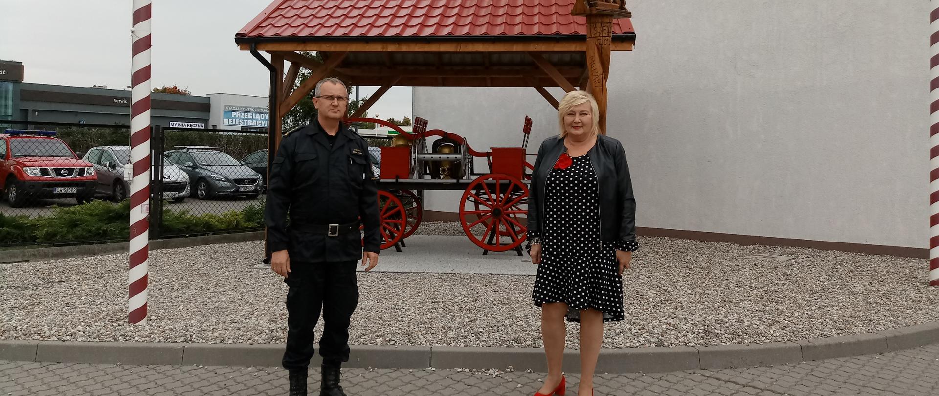 Pani Starosta z wizytą u inowrocławskich strażaków 