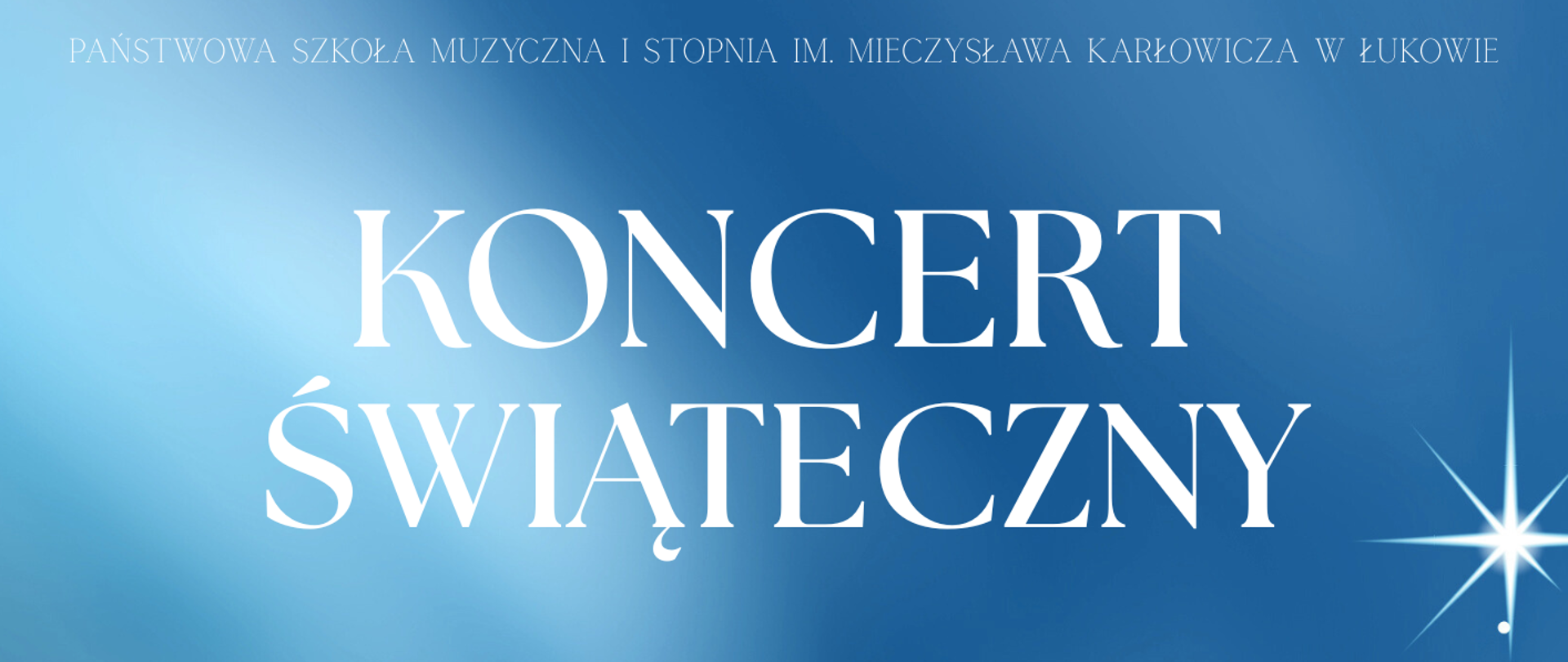 Plakat koncert świąteczny
