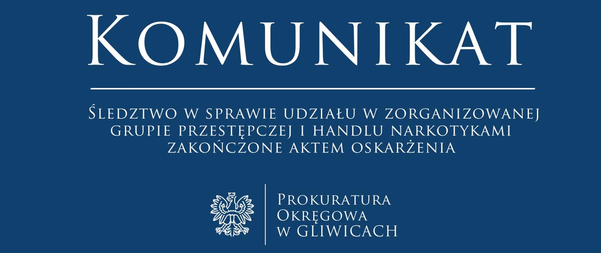 Śledztwo w sprawie udziału w zorganizowanej grupie przestępczej i handlu narkotykami zakończone aktem oskarżenia