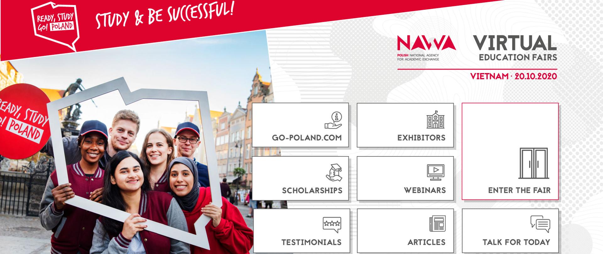 Ready, Study, Go! Poland/ Virtual education fairs by NAWA