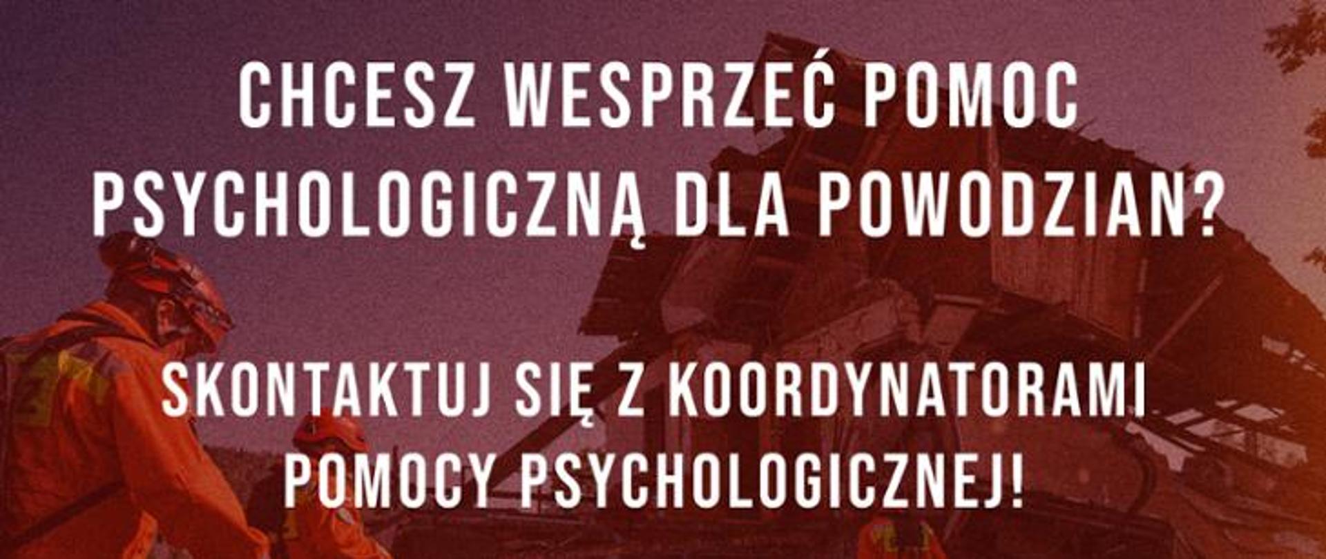 Pomoc psychologiczna dla powodzian