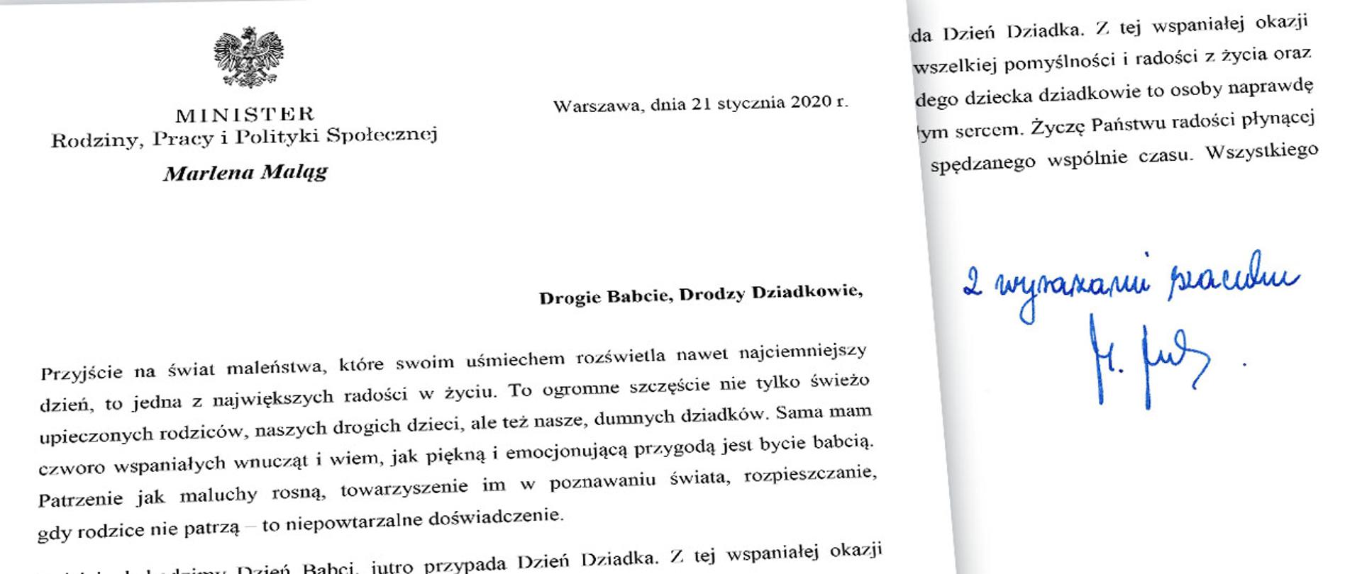 List minister Marleny Maląg
