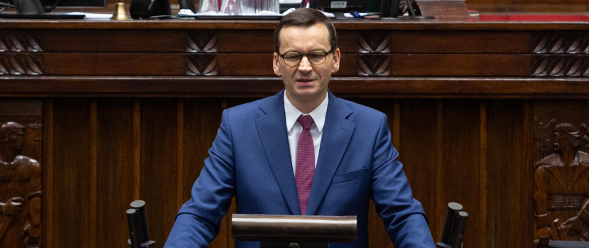 Premier w Sejmie.