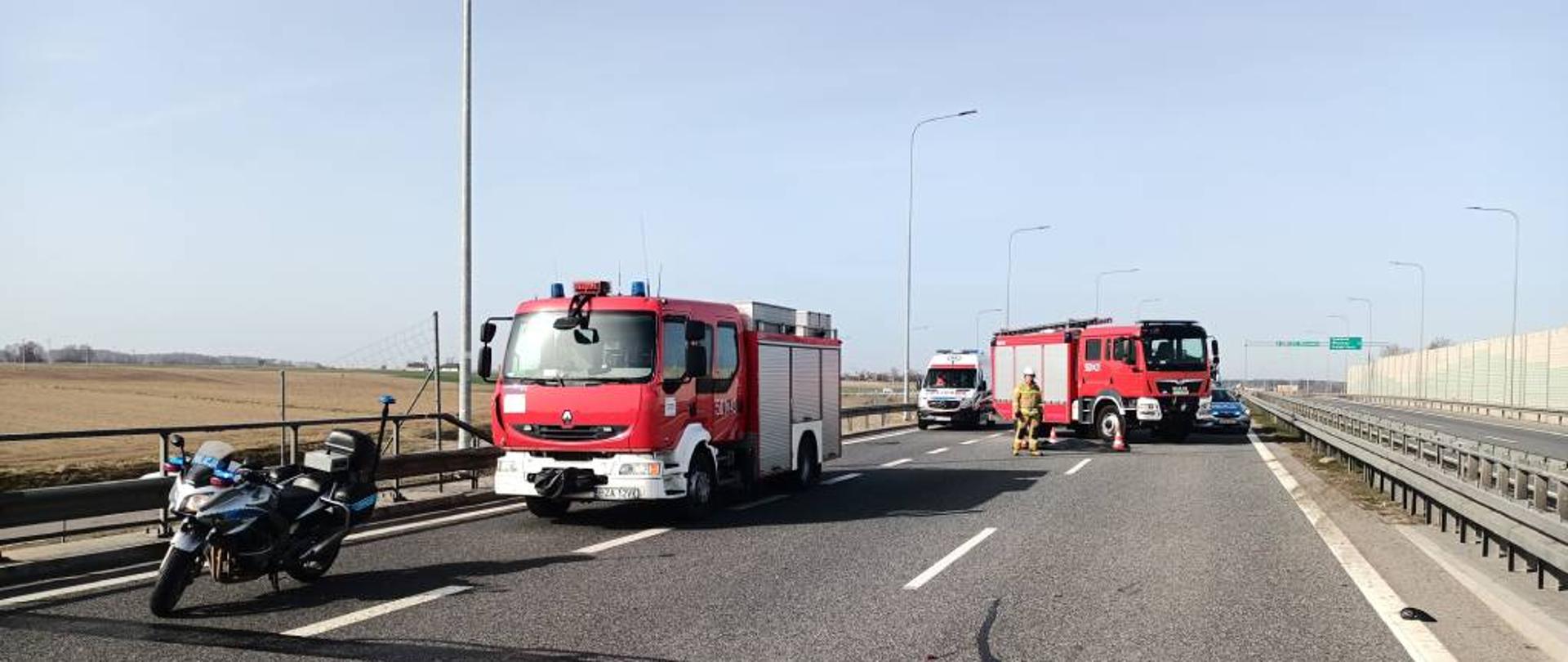 Tragiczny wypadek motocyklisty na trasie S8