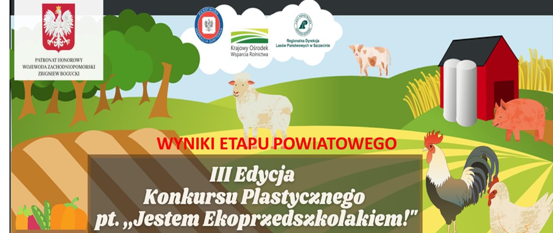 Ogłoszenie wyników etapu powiatowego Wojewódzkiego Konkursu Plastycznego pt. „Jestem ekoprzedszkolakiem”
