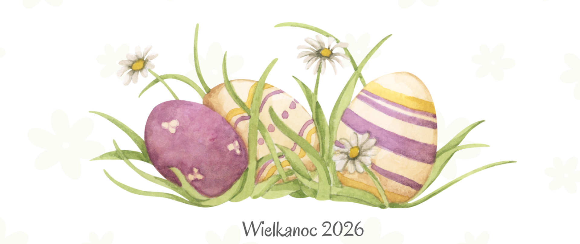 karta z życzeniami z okazji Wielkanocy, kolorowe pisanki