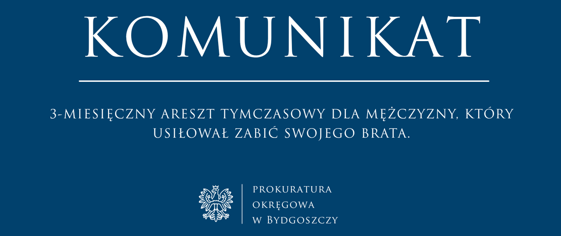 3-miesięczny areszt tymczasowy dla mężczyzny, który usiłował zabić swojego brata.