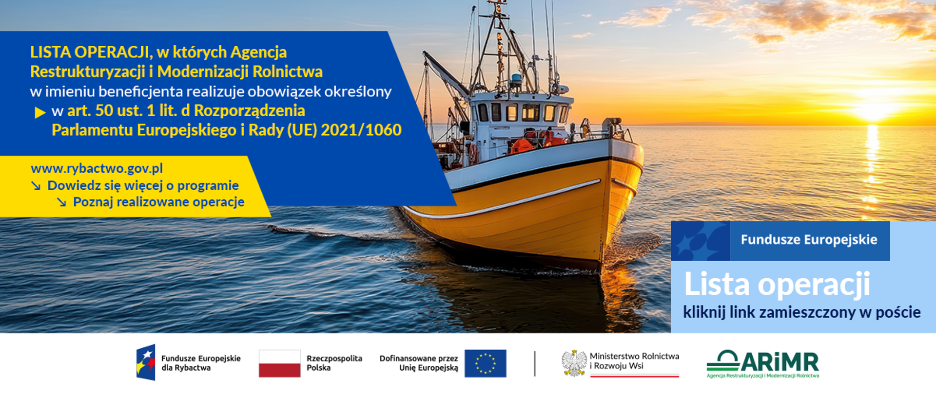 Program Fundusze Europejskie dla Rybactwa na lata 2021-2027 - aktualności