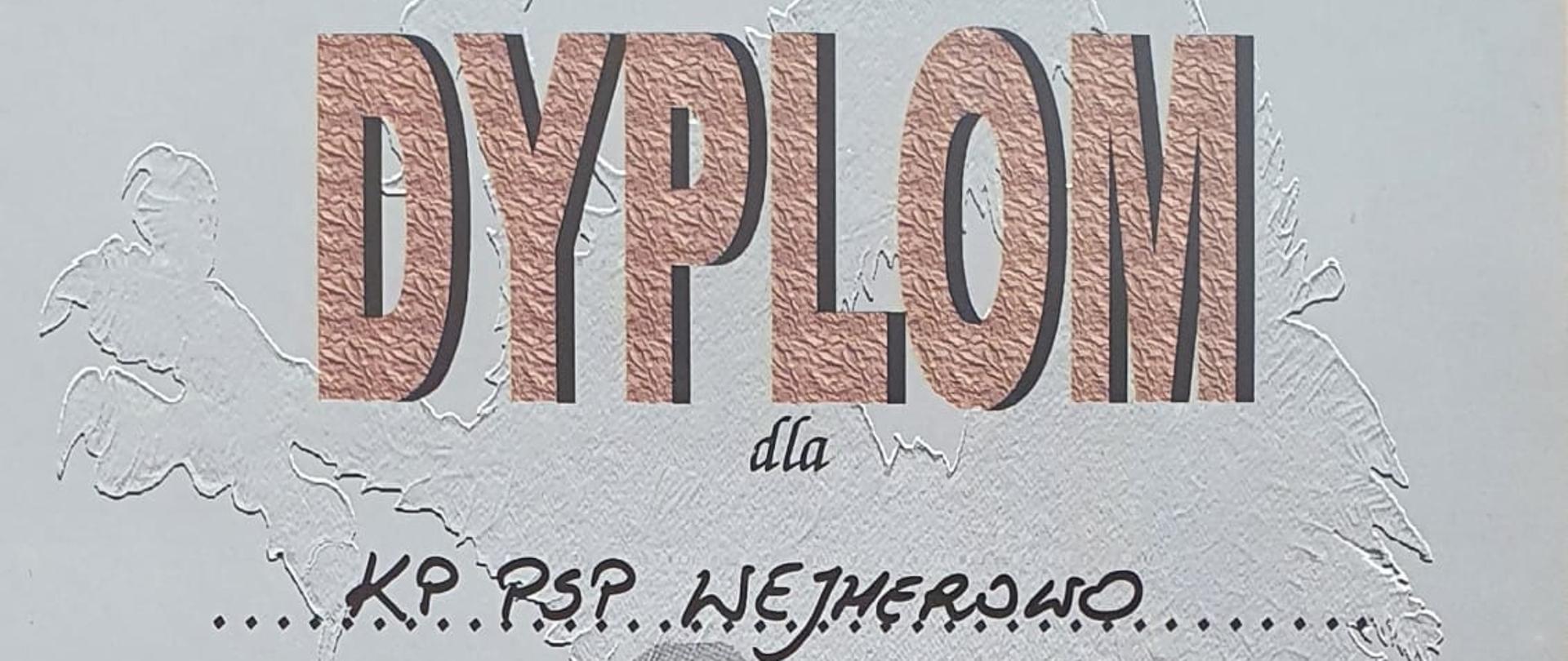 zdjęcie przedstawia dyplom