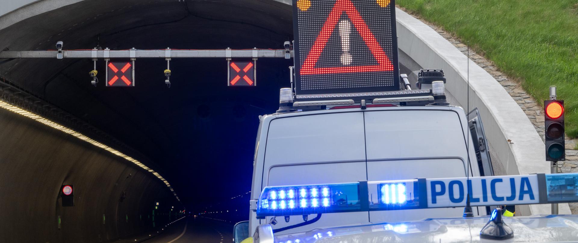 Ćwiczenia służb ratowniczych w tunelu na odcinku S7 Naprawa - Skomielna Biała