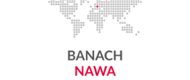 Logo programu Banacha, na dole logo NAWA, MNiSW, MSZ i Polska pomoc
