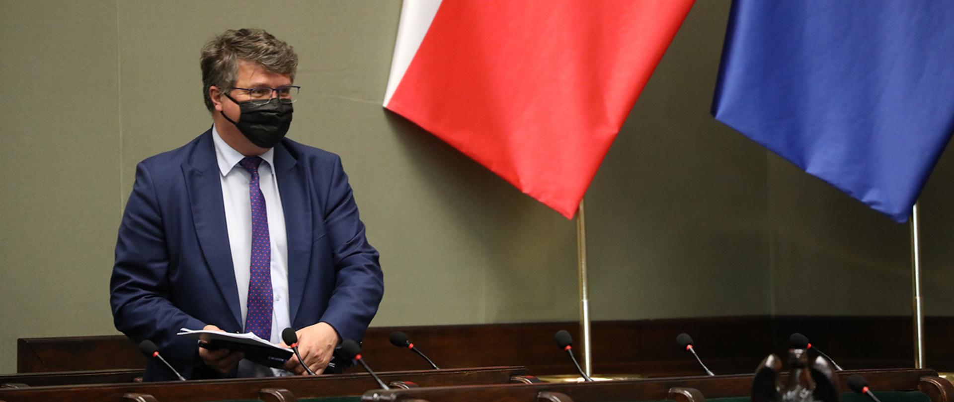Wiceminister Maciej Wąsik w Sejmie