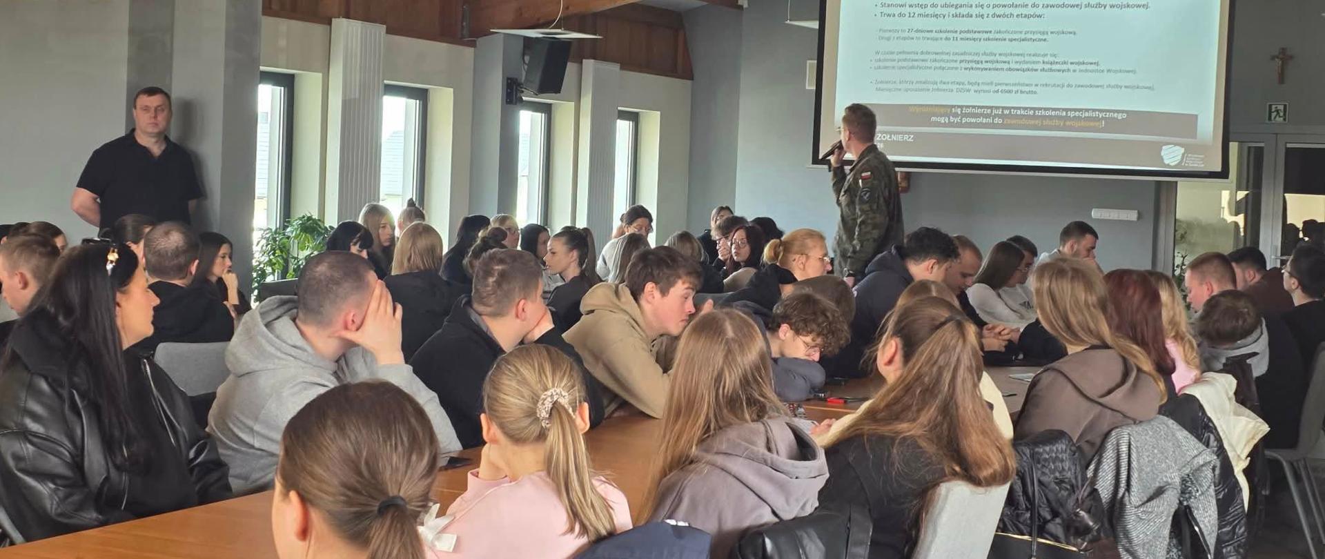 Spotkanie z przedstawicielami Wojskowego Centrum Rekrutacji z Siedlec.