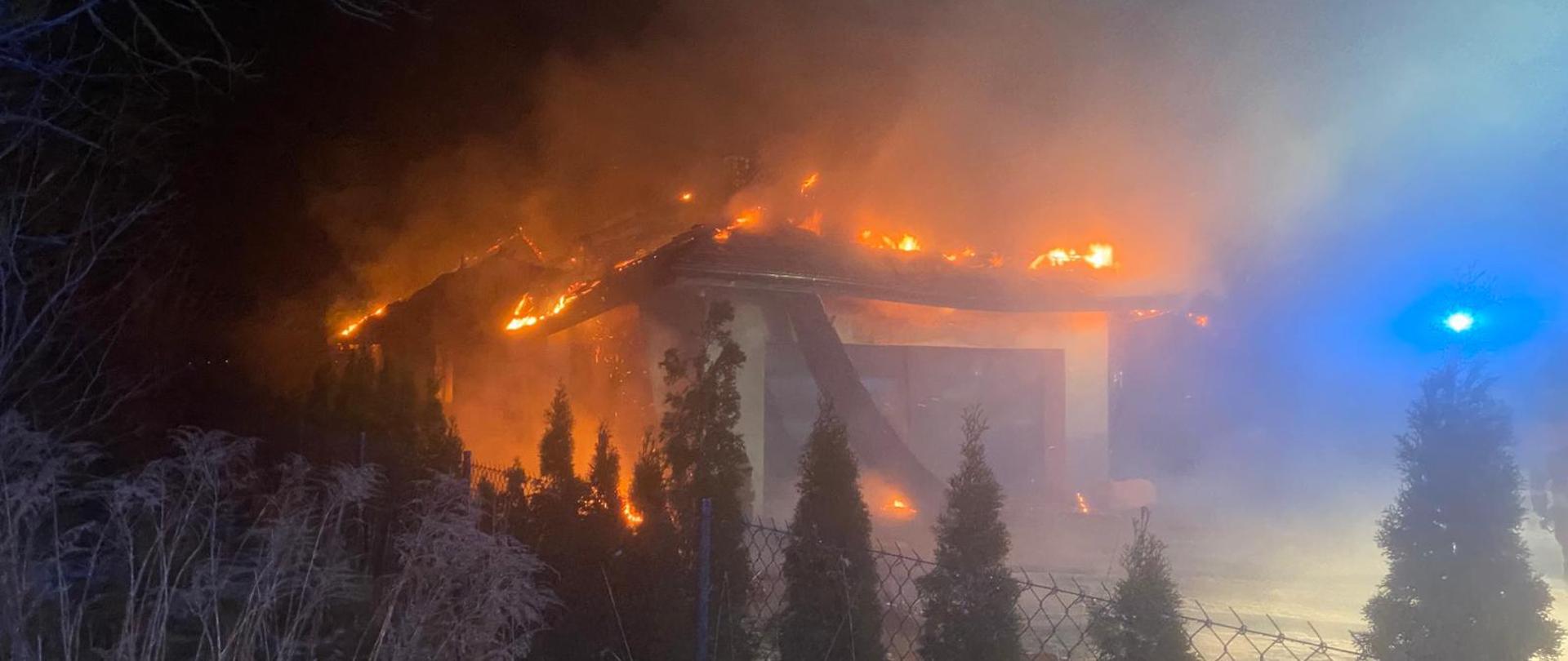 pożar budynku mieszkalnego w Gaszynie