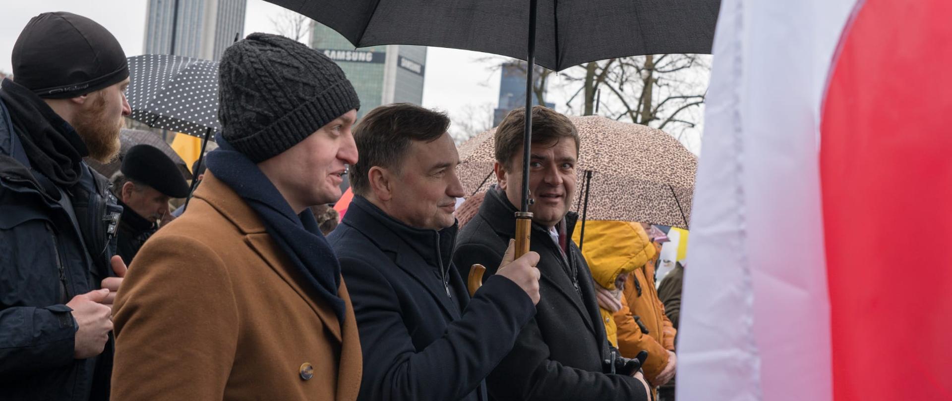 Minister Zbigniew Ziobro i wiceminister Sebastian Kaleta. 