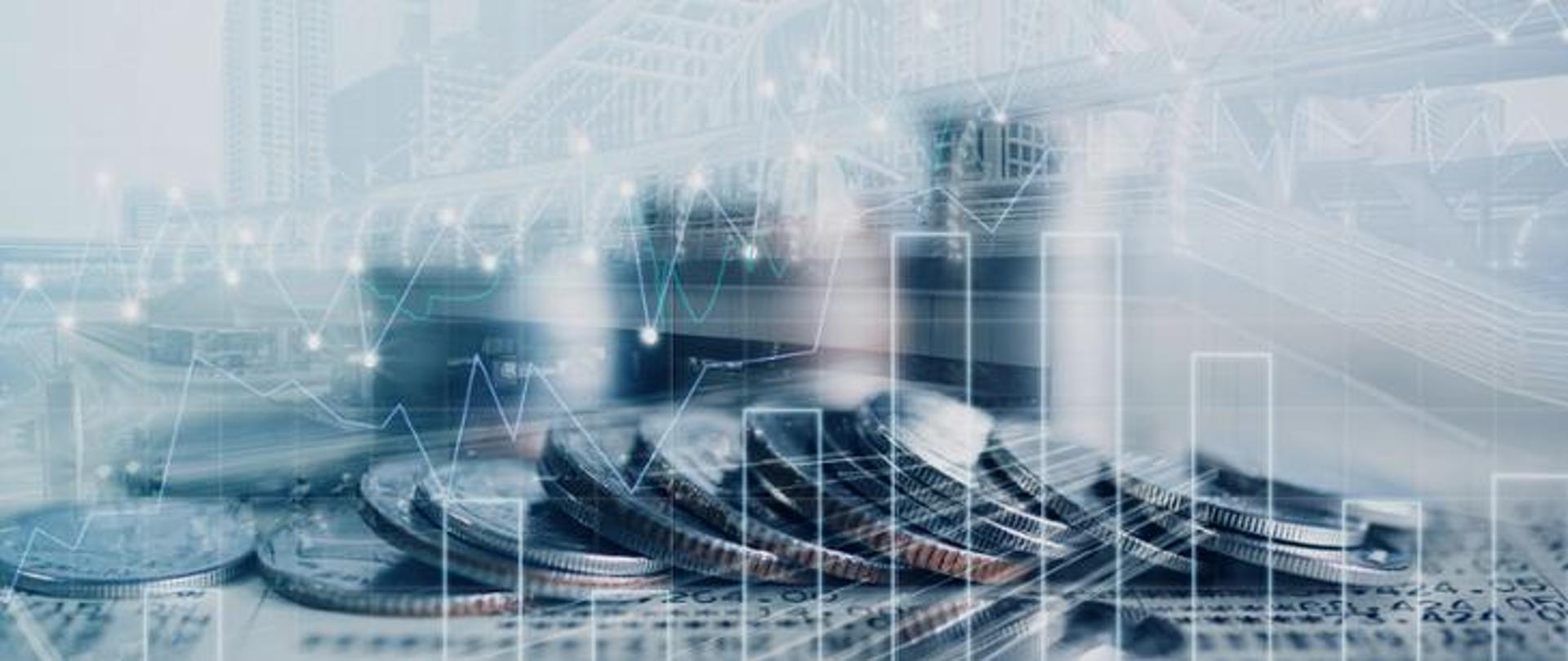 Monety leżące na stole