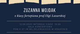 Plakat z klawiaturą Audycja Zuzanna Wojdak 12.09.2023