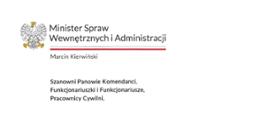 List Ministra Spraw Wewnętrznych i Administracji odnośnie uczestnictwa służb w wielkiej orkiestrze świątecznej pomocy