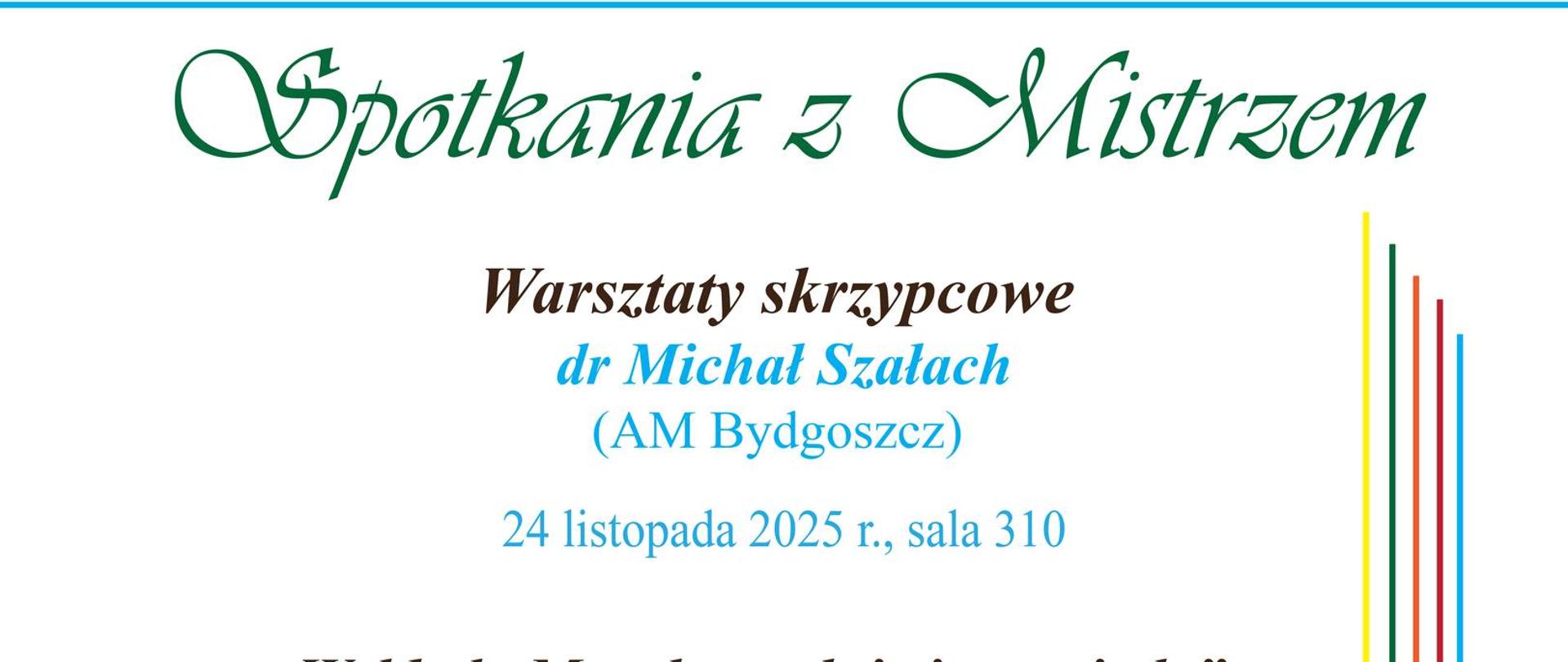 plakat białe tło kolorowe litery