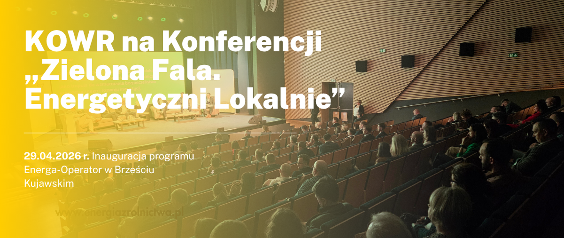 KOWR na Konferencji „Zielona Fala. Energetyczni Lokalnie”. Inauguracja programu Energa-Operator w Brześciu Kujawskim