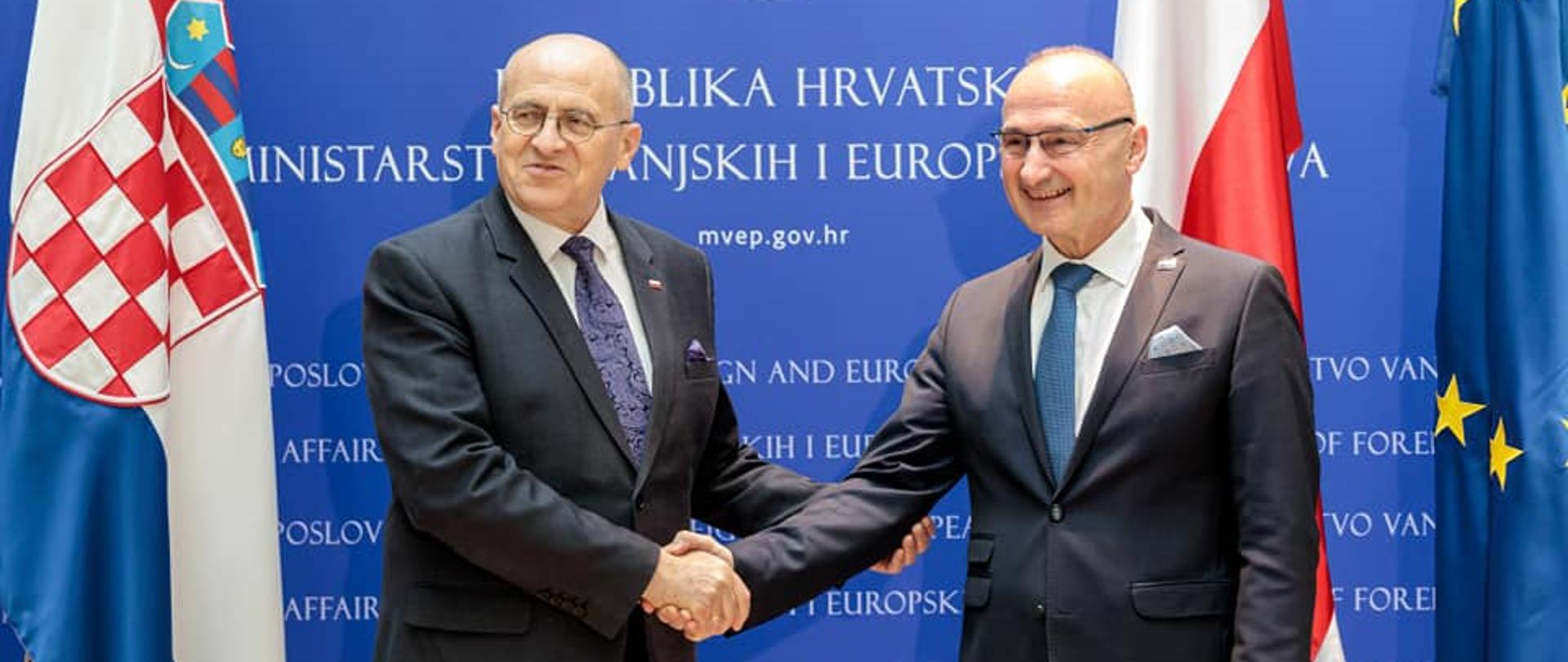 Doček Ministra vanjskih poslova RP Zbigniewa Raua od strane Ministra vanjskih i europskih poslova Gordana Grlića Radmana