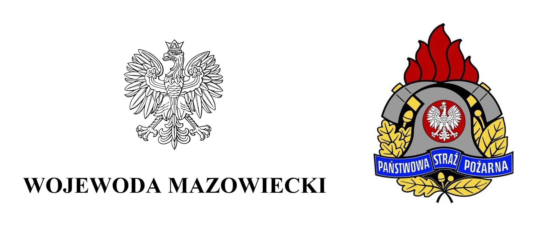 Logo wojewody i PSP.