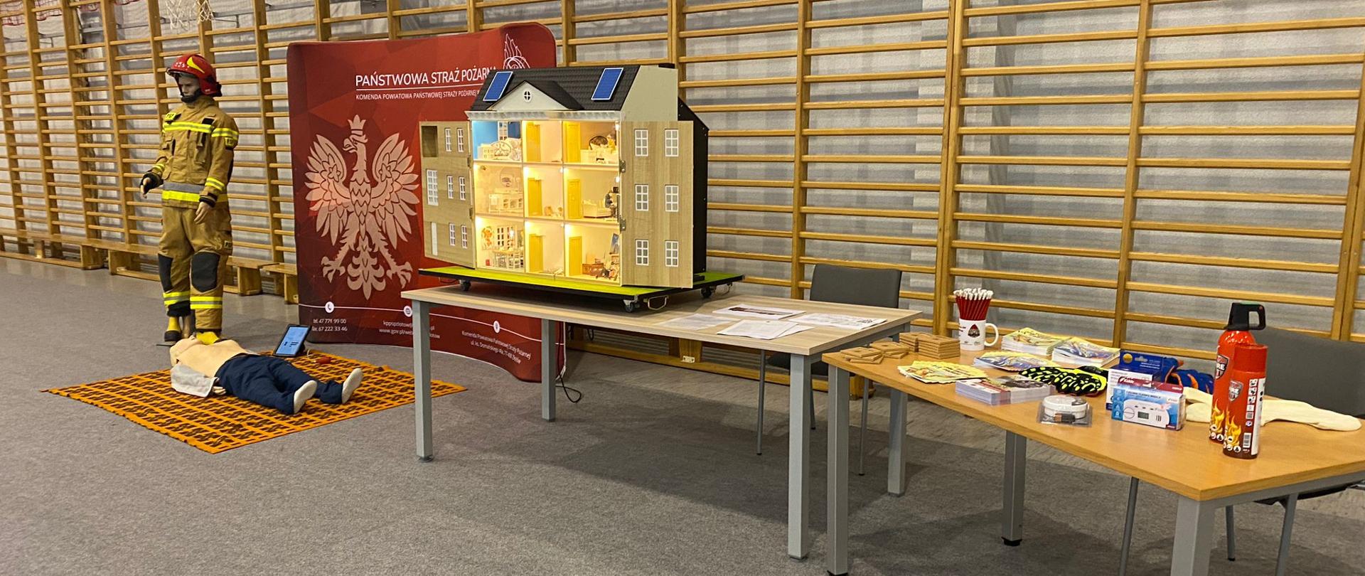 Widok stoiska prewencyjnego