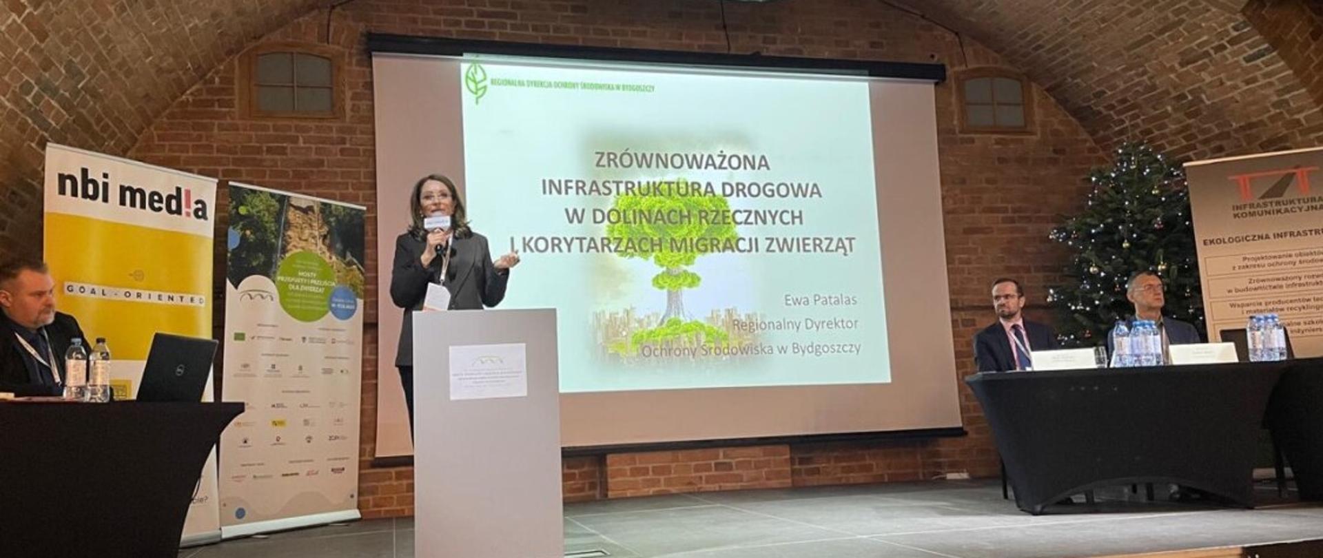 Dr Ewa Patalas - Regionalny Dyrektor Ochrony Środowiska w Bydgoszczy na konferencji w Zielonej Górze, 10-11 grudnia 2025 r.