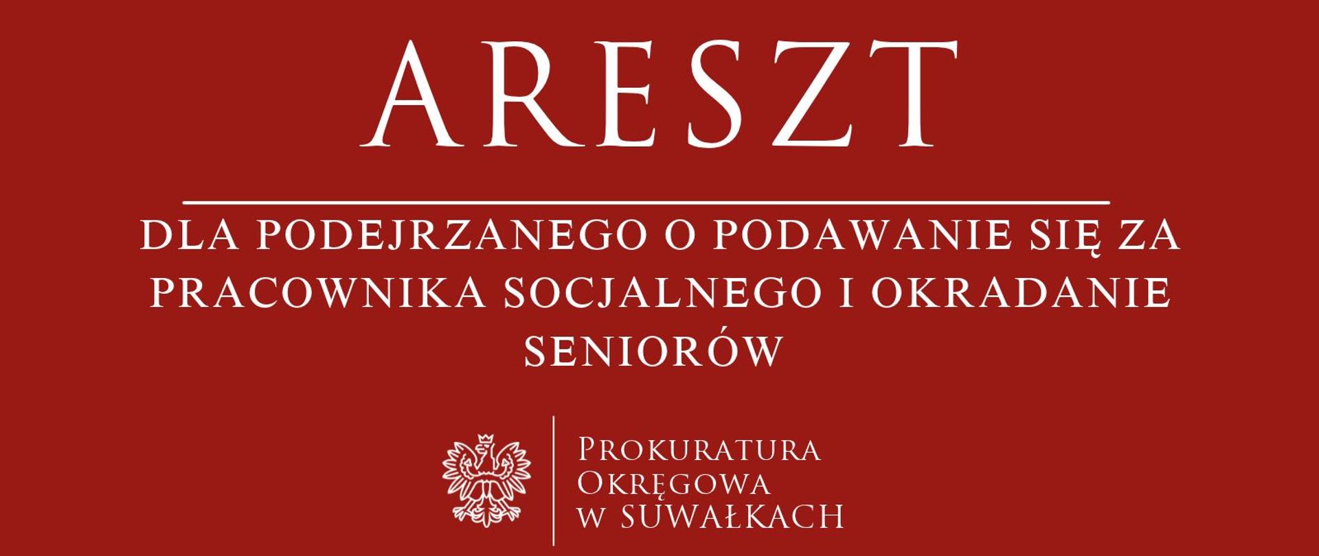 Podejrzany o podawanie się za pracownika socjalnego i okradanie seniorów 