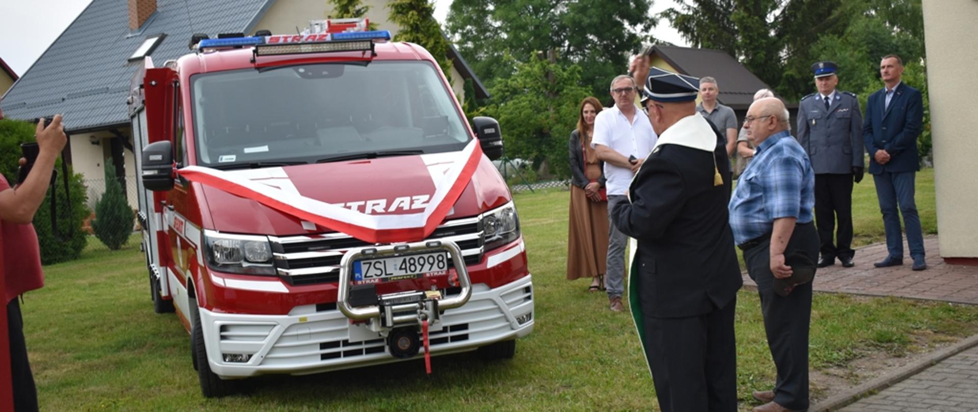 Uroczystość poświęcenia samochodu ratowniczo-gaśniczego OSP Słowino