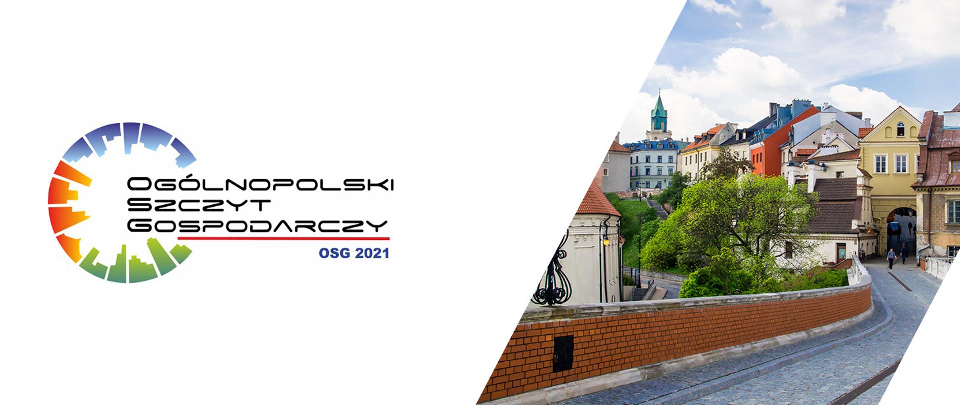 Grafika z zaproszeniem na Ogólnopolski Szczyt Gospodarczy 2021 w Lublinie