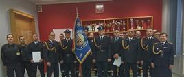 Uroczysta zbiórka z okazji ślubowania nowych funkcjonariuszy w KP PSP Łobez
