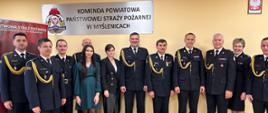 Uroczysta zbiórka z okazji zdania obowiązków zastępcy Komendanta Powiatowego PSP w Myślenicach