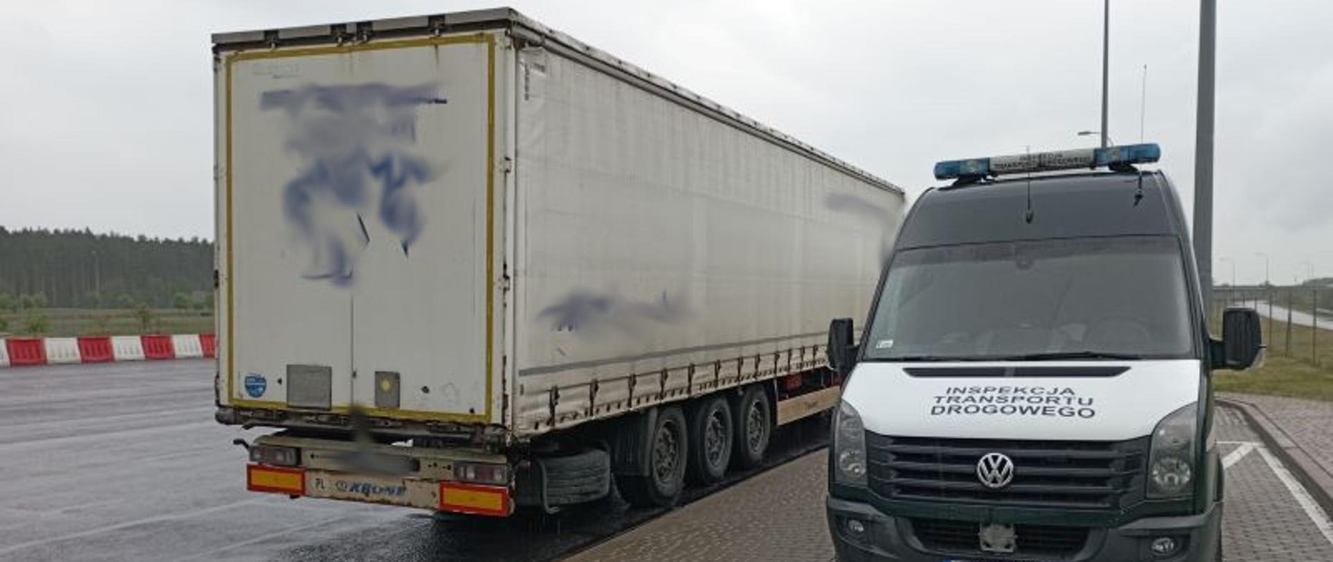 Pojazd ITD oraz kontrolowana naczepa ciężarowa