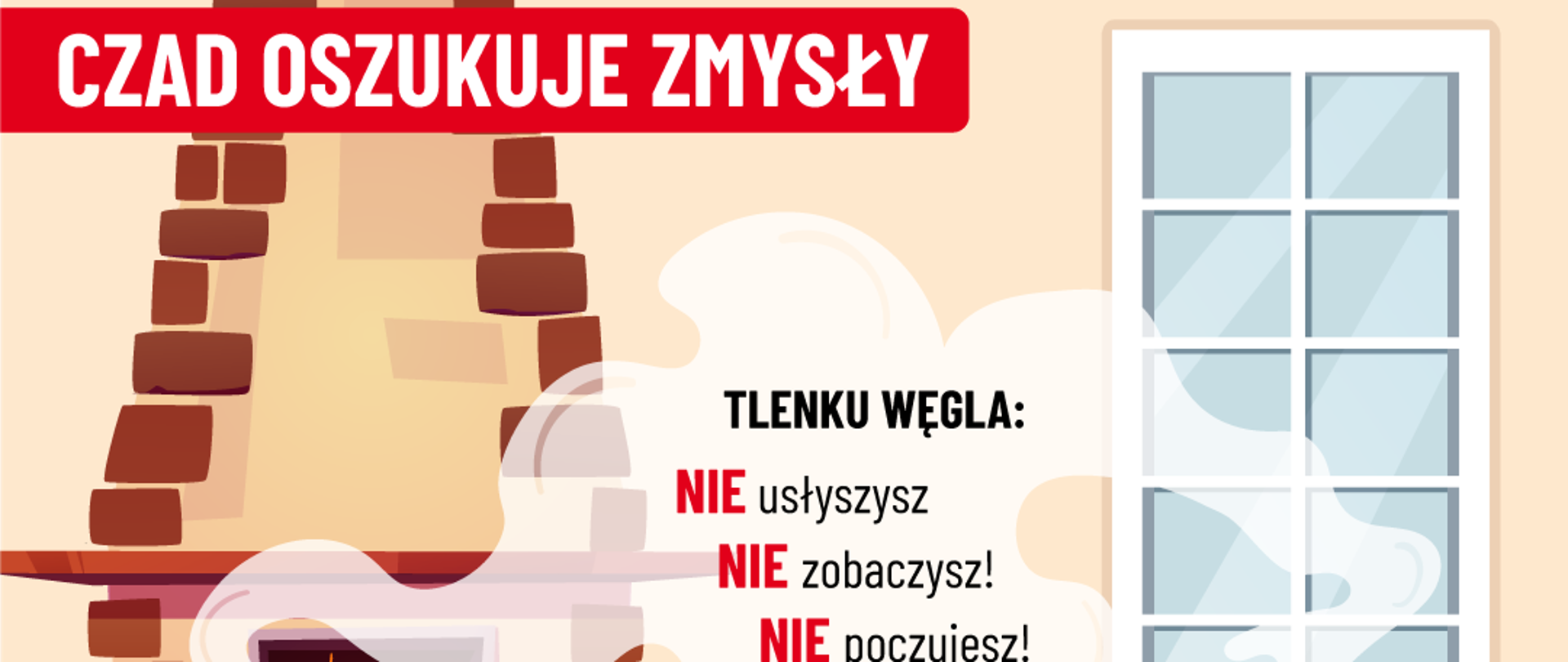 Ulotka dotycząca czadu