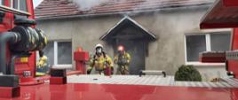 Pożar domu w Kawczu