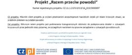Plakat projektu unijnego pn.: "Razem przeciw powodzi"
