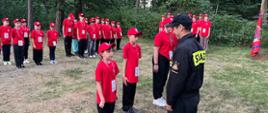 Zakończenie obozu Młodzieżowych Drużyn Pożarniczych z Jastrzębia-Zdroju