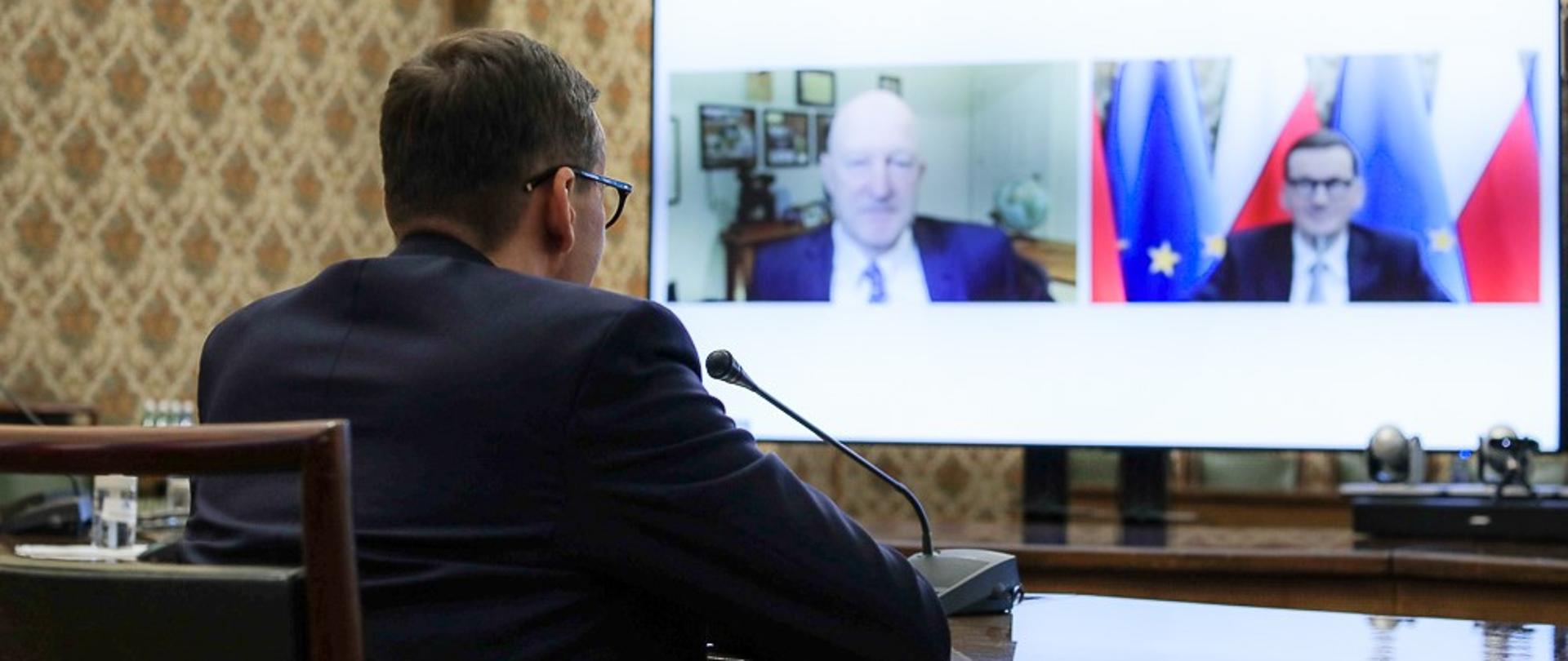 Premier Mateusz Morawicki na Forum Przyszłości UE-USA 2021, o wyzwaniach i roli Polski w rozwijaniu współpracy transatlantyckiej. 