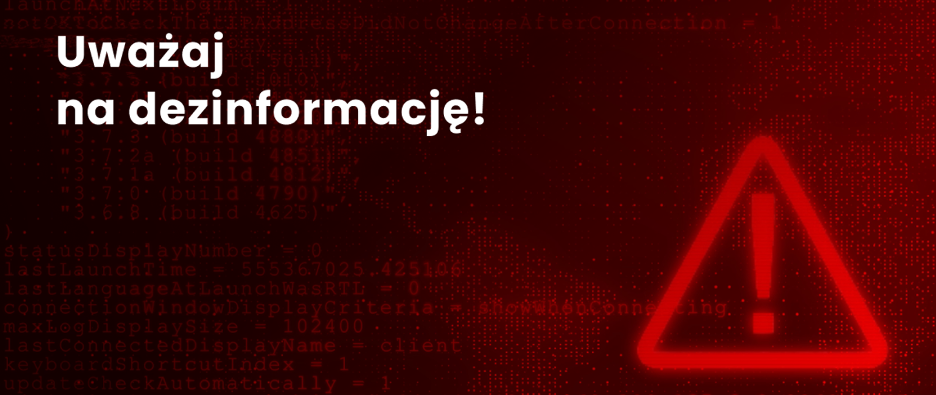 Uwaga na dezinformacje